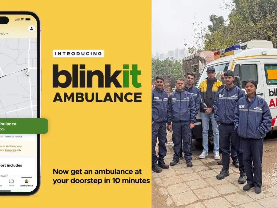 'Ambulance in 10 mins': Blinkit announces new service, to debut in Gurgaon