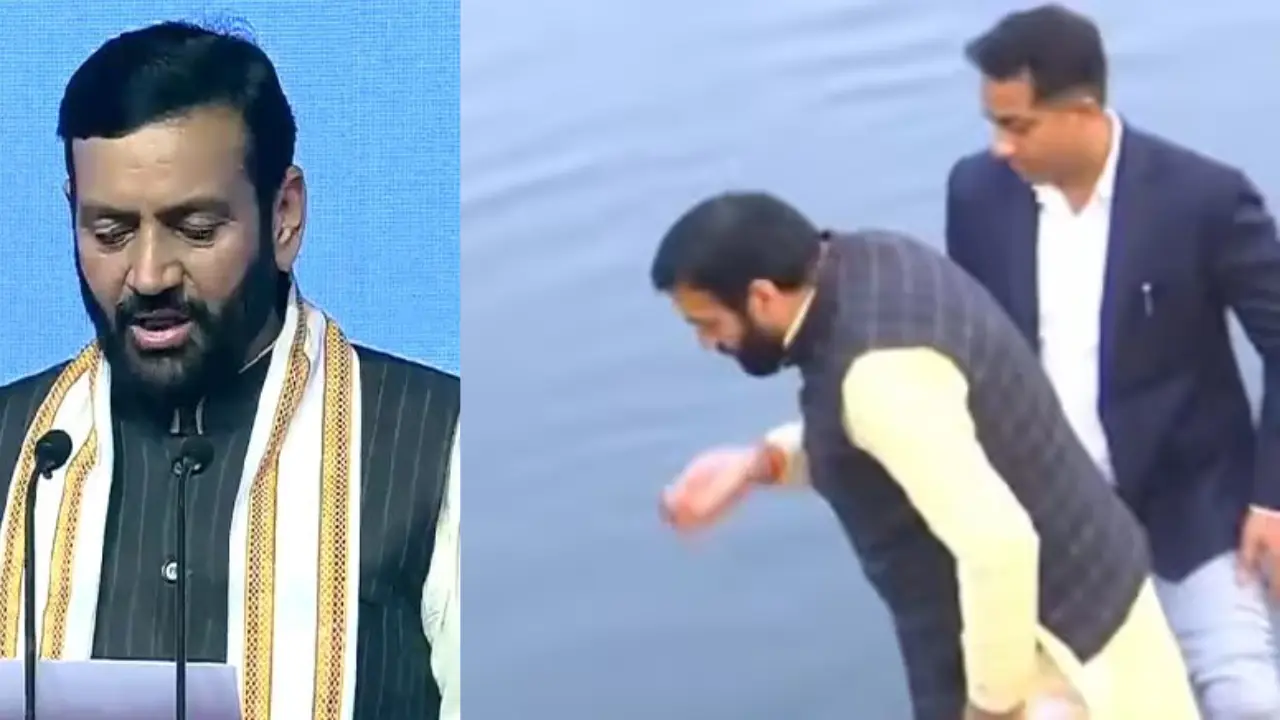 Yamuna poison controversy: Haryana CM sips water, govt to file case against Kejriwal Yamuna poison controversy: Haryana CM sips water, govt to file case against Kejriwal