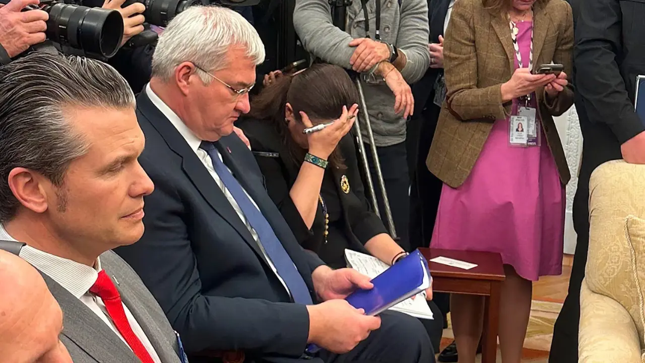 Ukrainian Ambassador lowers her head as Zelensky and JD Vance wrangle | Watch Ukrainian Ambassador lowers her head as Zelensky and JD Vance wrangle | Watch