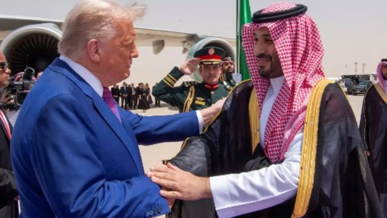 US President Trump arrives in Saudi Arabia on his first trip of second term; MBS welcomes him | Pics here US President Trump arrives in Saudi Arabia on his first trip of second term; MBS welcomes him | Pics here