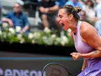 Aryna Sabalenka battles past Kenin and into Rome last 16