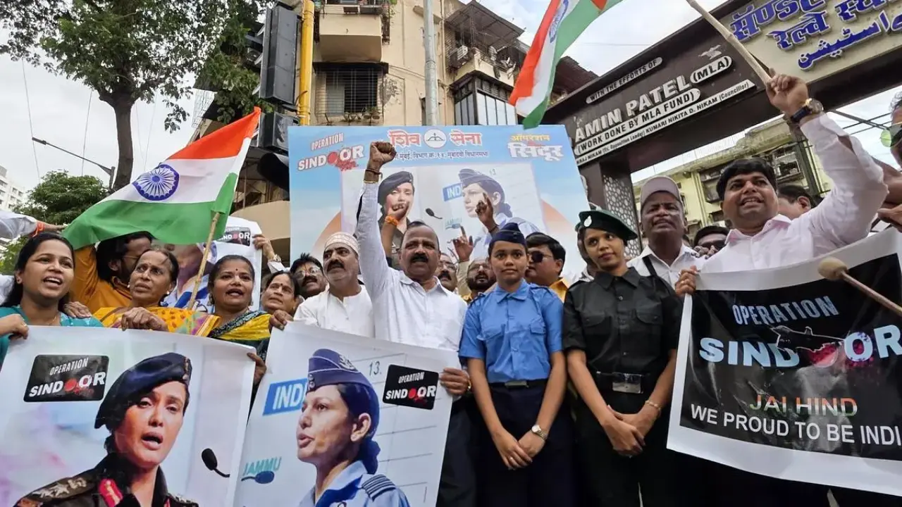 Indo-Pak tensions: From Parliament to streets, India comes together as ONE in support for Operation Sindoor Indo-Pak tensions: From Parliament to streets, India comes together as ONE in support for Operation Sindoor