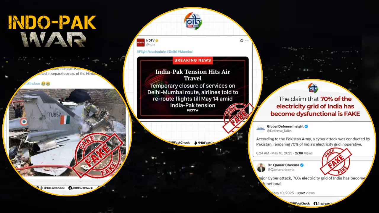 STAY AWARE: Amid rising tensions, Pakistan continues spreading misinformation on internet | Indo-Pak war STAY AWARE: Amid rising tensions, Pakistan continues spreading misinformation on internet | Indo-Pak war