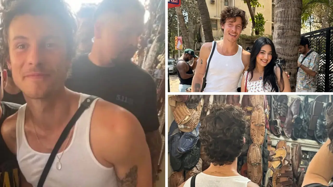 Shawn Mendes spotted street shopping in Mumbai ahead of his debut performance in India Shawn Mendes spotted street shopping in Mumbai ahead of his debut performance in India