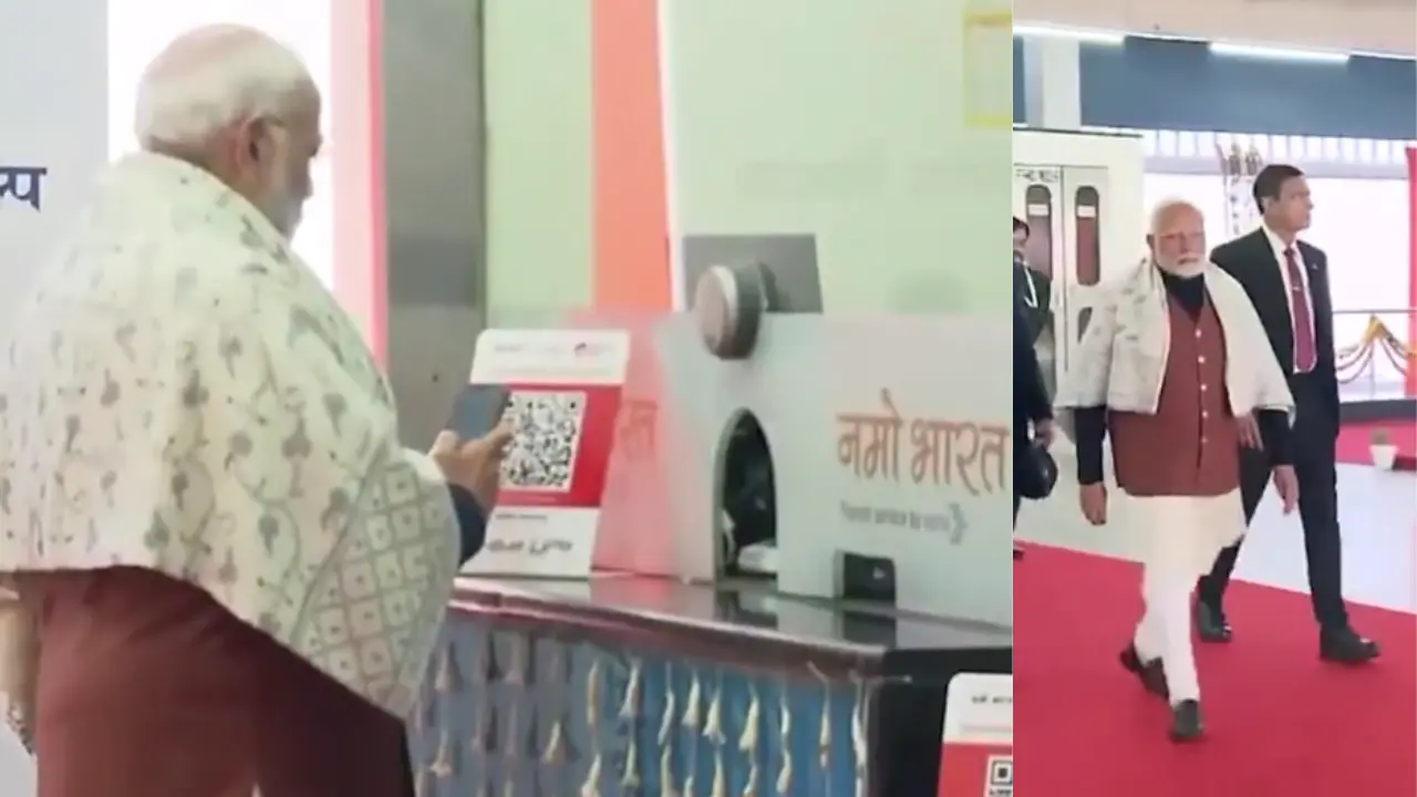 PM Modi inaugurates Delhi's first 'Namo Bharat' train PM Modi inaugurates Delhi's first 'Namo Bharat' train