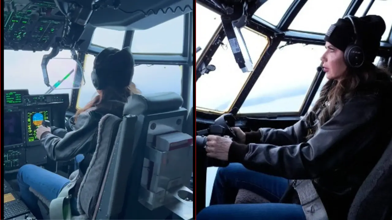 Kristi Noem flies a Lockheed C-130. People ask, 'Is she a pilot?' Kristi Noem flies a Lockheed C-130. People ask, 'Is she a pilot?'