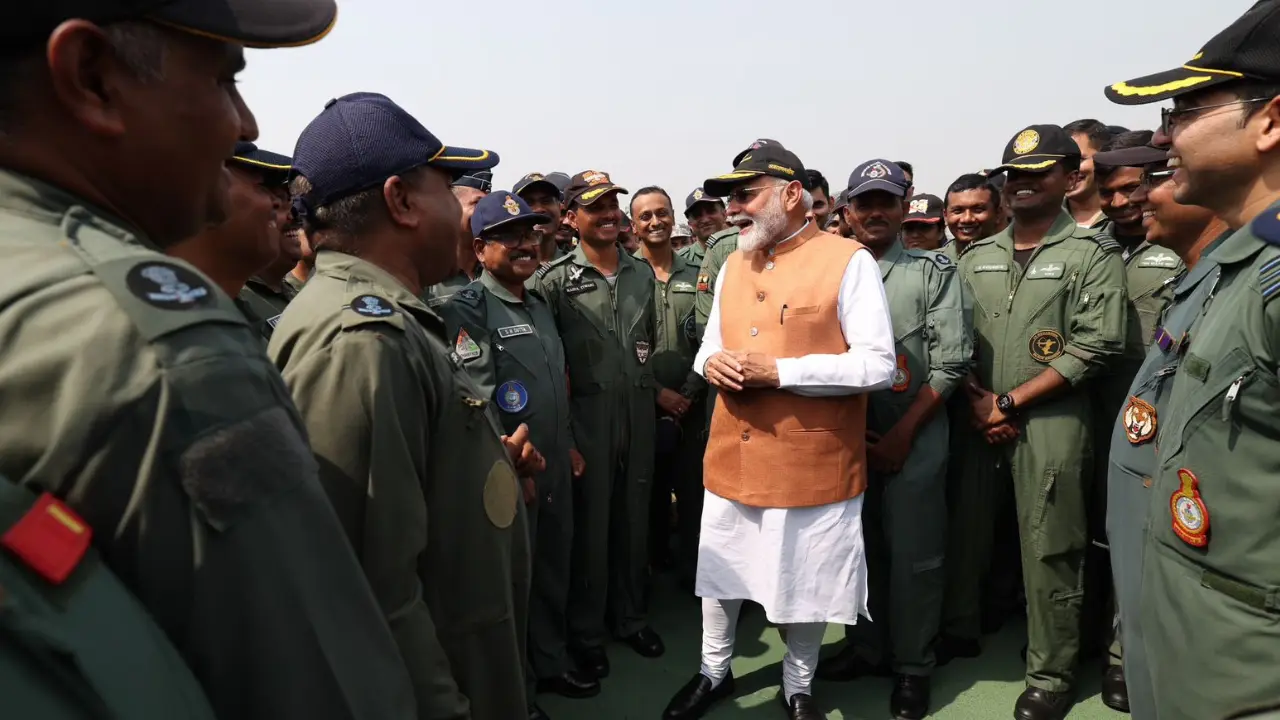 PM Modi visits Adampur; the Indian Air Force base targeted in Pak strikes - See Pics PM Modi visits Adampur; the Indian Air Force base targeted in Pak strikes - See Pics