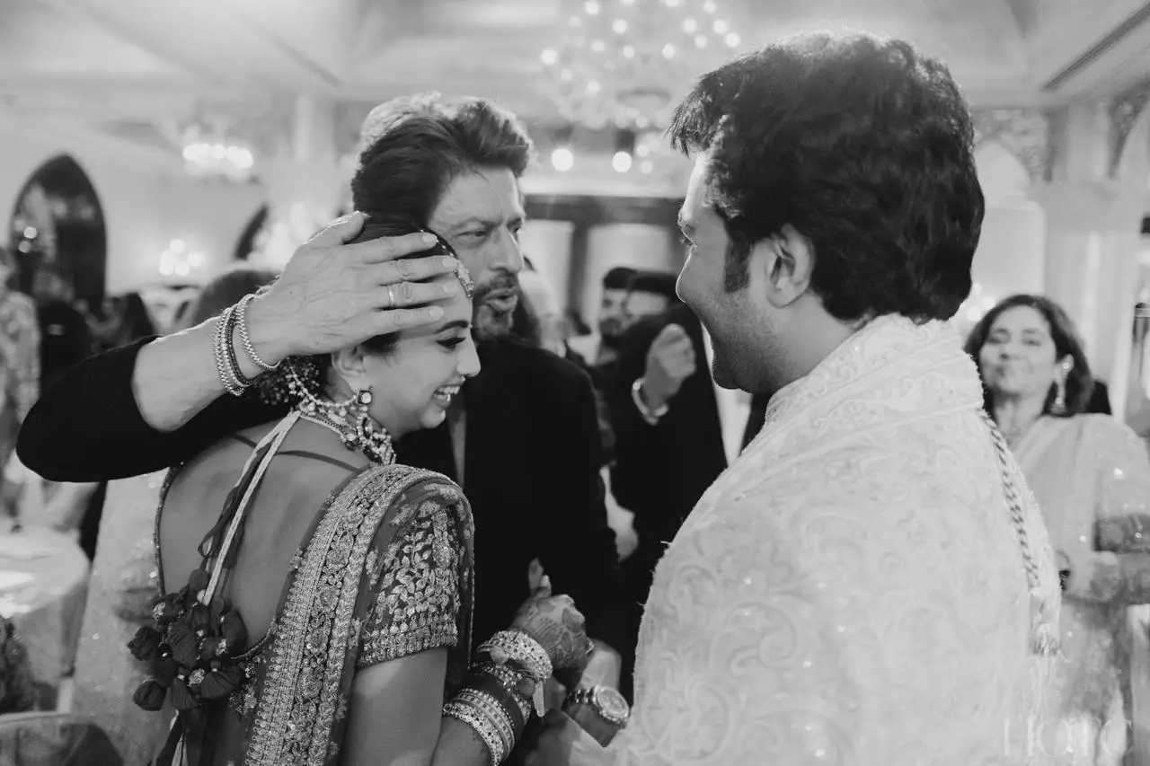 Shah Rukh Khan Attends Aadar Jain and Alekha Advani's Wedding | PHOTOS