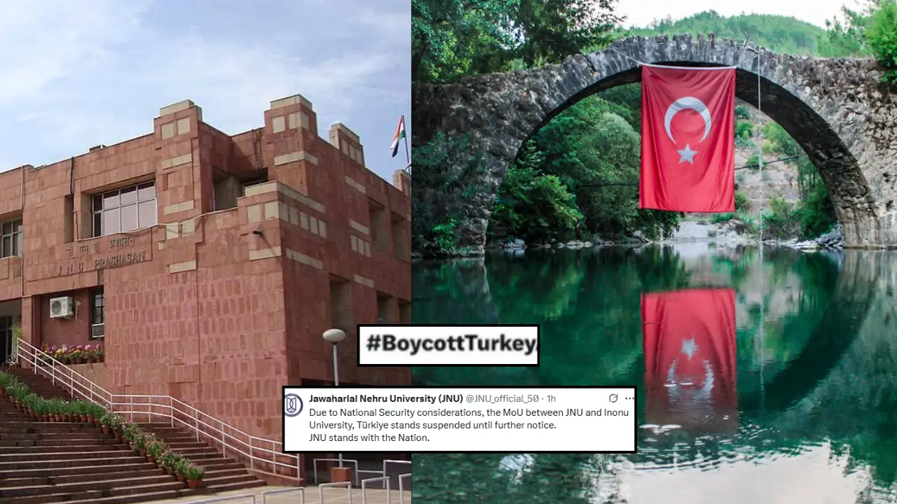 Boycott Turkey | JNU suspends MoU with Inonu University amid Ankara's support for Pakistan, cites 'national security' Boycott Turkey | JNU suspends MoU with Inonu University amid Ankara's support for Pakistan, cites 'national security'