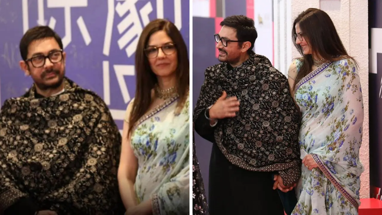 Aamir Khan walks the red carpet with girlfriend Gauri Spratt at Macau Comedy Festival, see pics Aamir Khan walks the red carpet with girlfriend Gauri Spratt at Macau Comedy Festival, see pics