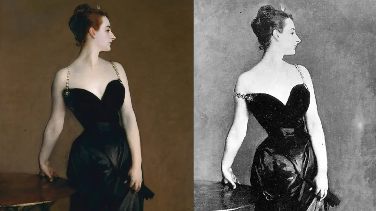 lady in black dress painting World's most 'scandalous' almost ruined its artist kid's tutu