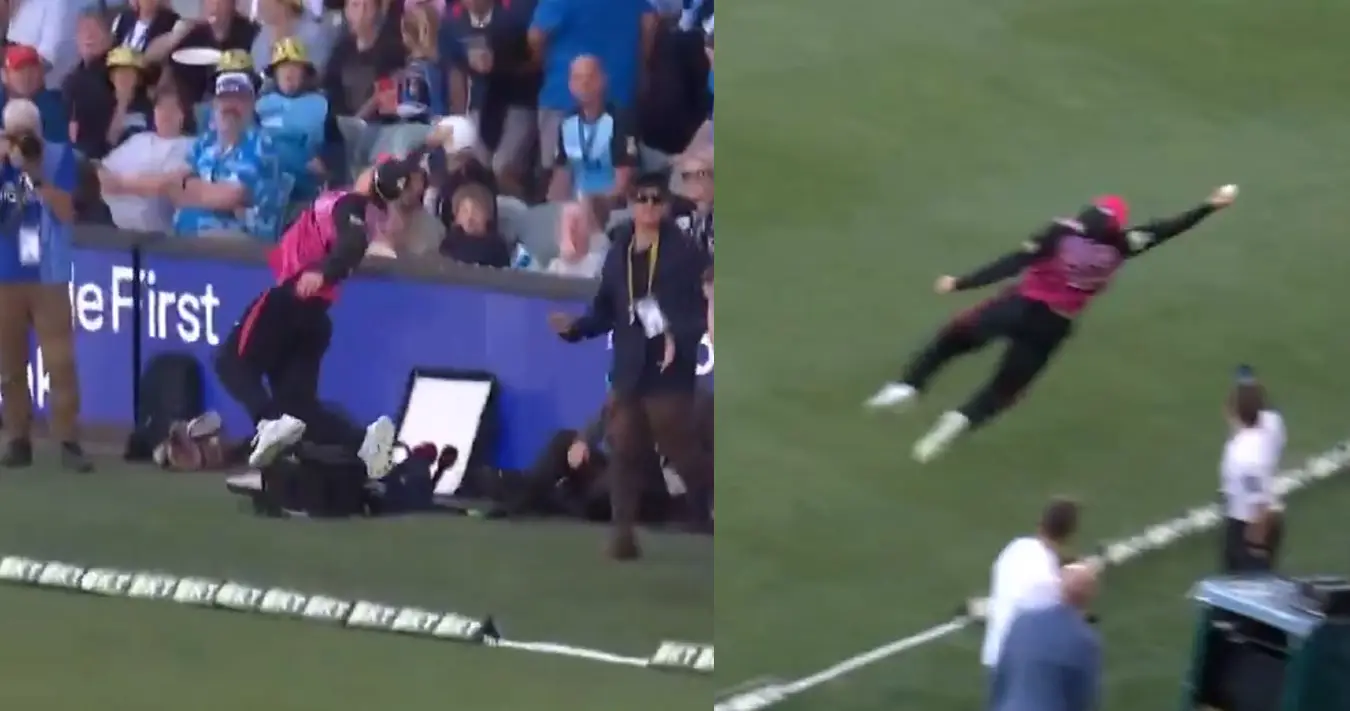 BBL, Sydney Sixers vs Adelaide Strikers: Watch | Lachlan Shaw's acrobatic fielding effort to stop six BBL, Sydney Sixers vs Adelaide Strikers: Watch | Lachlan Shaw's acrobatic fielding effort to stop six