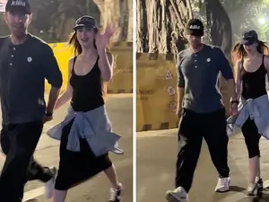 Chris Martin, Dakota Johnson quash breakup rumours as they take a stroll in Mumbai hand in hand, visit Shiva temple