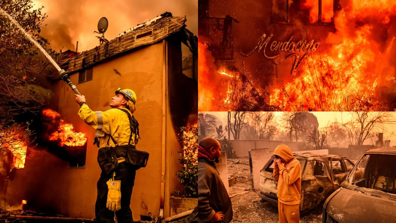 LA wildfires: Five dead as fires continue to burn with 'zero containment' LA wildfires: Five dead as fires continue to burn with 'zero containment'