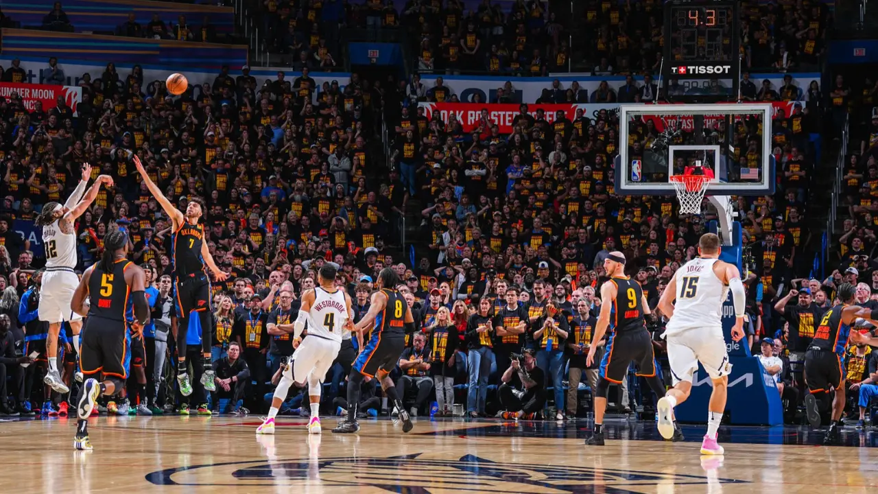 Thunder vs Nuggets, Game 1: WATCH | Aaron Gordon clutch three takes Denver past Oklahoma City in conference semis Thunder vs Nuggets, Game 1: WATCH | Aaron Gordon clutch three takes Denver past Oklahoma City in conference semis
