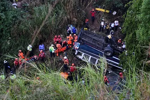 Massive bus crash in Guatemala City leaves 51 dead, rescue efforts underway Massive bus crash in Guatemala City leaves 51 dead, rescue efforts underway