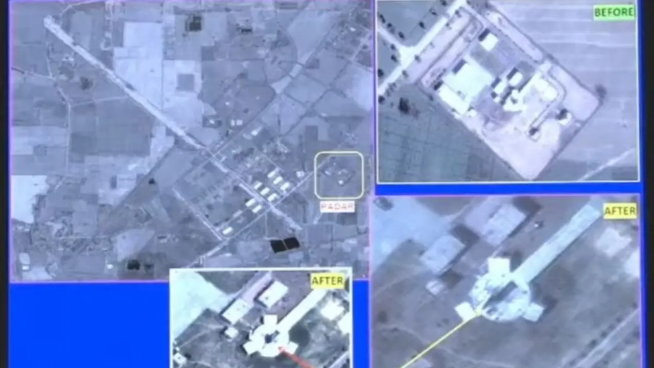 Radar stations, air defences neutralised