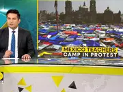 Mexico teachers camp in protest, demand pension reform repeal