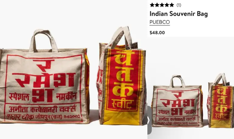 Will you buy it? Netizens in shock after spotting overpriced Indian-Inspired bag on US website