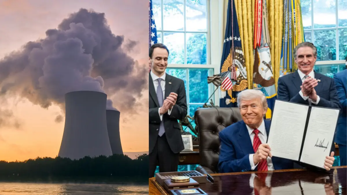 Trump signs executive order to boost US nuclear power by 300% in next 25 years; critics call it 'guillotine' to safety
