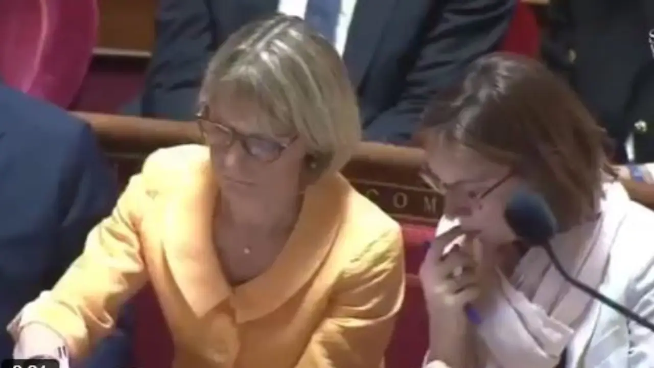 CAUGHT on camera: France budget minister's clip of picking her nose in parliament goes viral