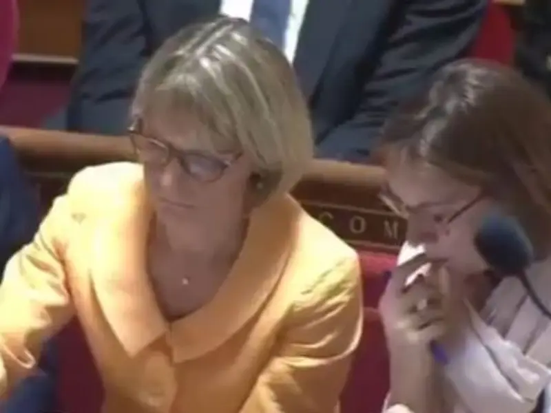 CAUGHT on camera: France budget minister's clip of picking her nose in parliament goes viral CAUGHT on camera: France budget minister's clip of picking her nose in parliament goes viral