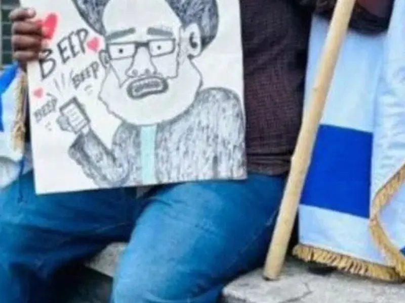 Jewish protester lashes out at UK Police after hate crime charge dropped over satirical Hezbollah placard arrest Jewish protester lashes out at UK Police after hate crime charge dropped over satirical Hezbollah placard arrest