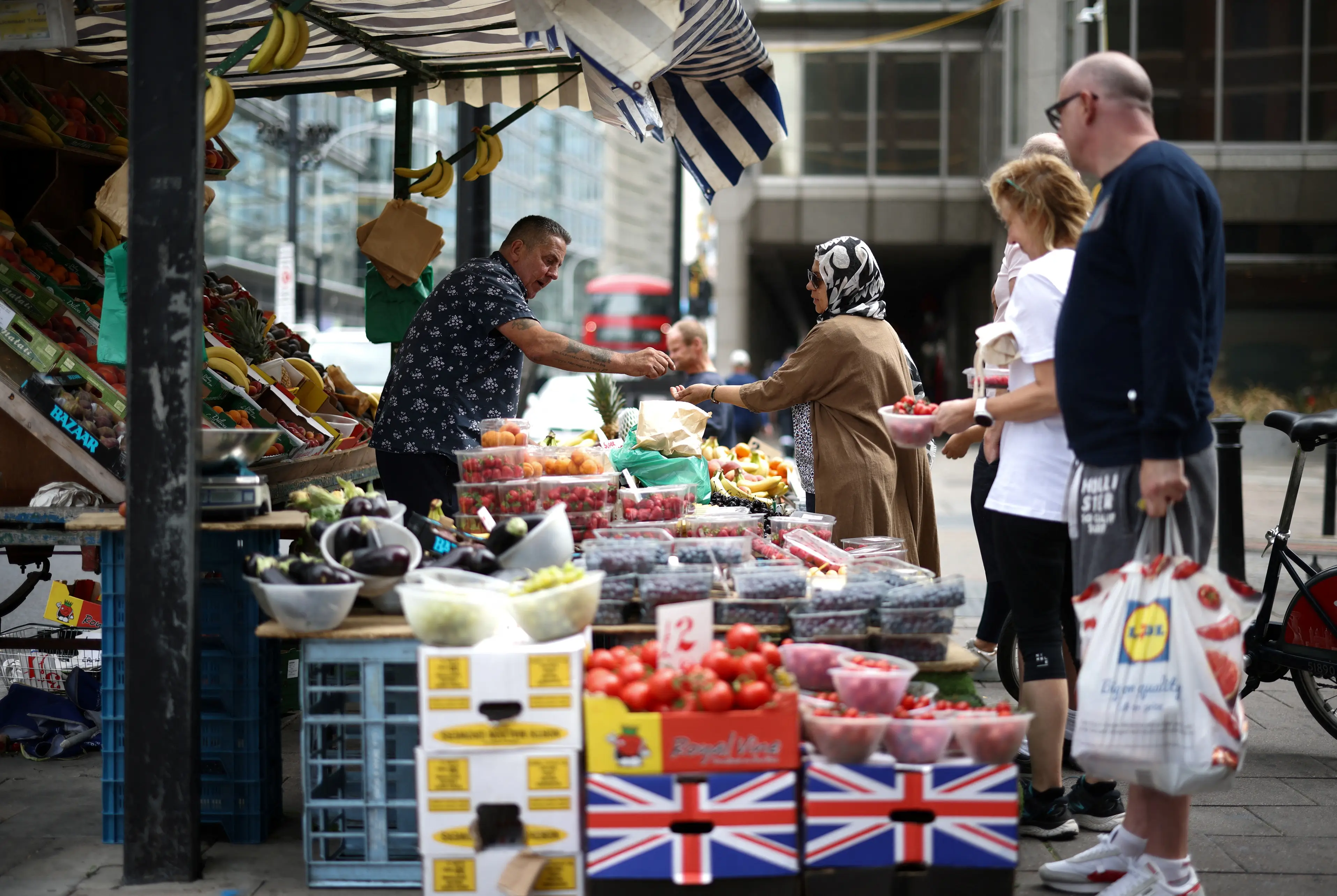 UK food inflation hits one-year high as grocers struggle with rising costs
