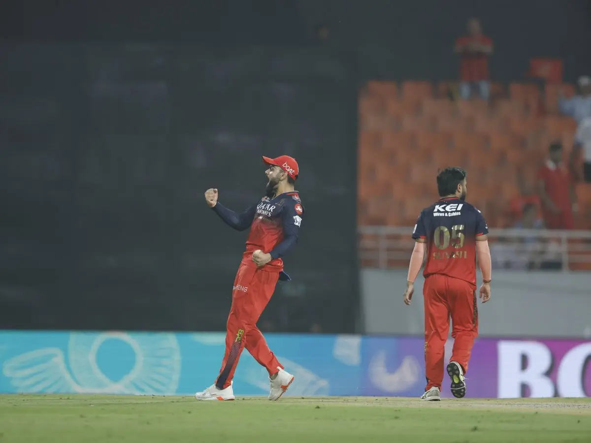 IPL 2025: Kohli signals ‘one more to go’ to wife Anushka, as RCB fans celebrate lop-sided win in Qualifier 1 IPL 2025: Kohli signals ‘one more to go’ to wife Anushka, as RCB fans celebrate lop-sided win in Qualifier 1