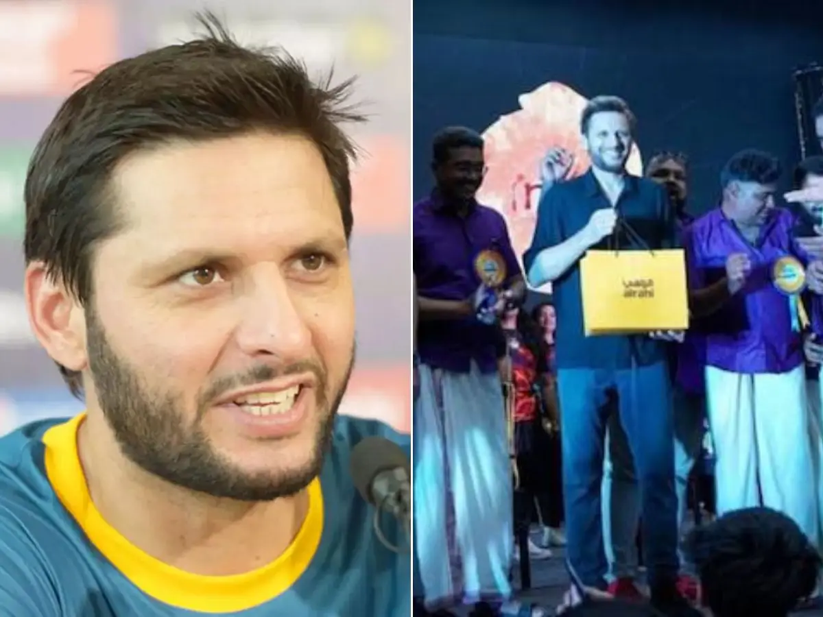 Kerala community faces backlash for warmly welcoming Shahid Afridi at Dubai event – Video goes viral Kerala community faces backlash for warmly welcoming Shahid Afridi at Dubai event – Video goes viral