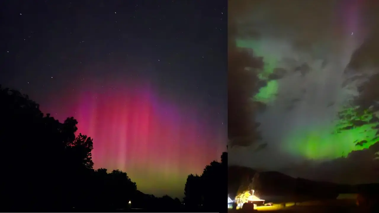 Dreamy auroras! Northern lights dazzle the U.S and global space amid ongoing solar storm - In pics