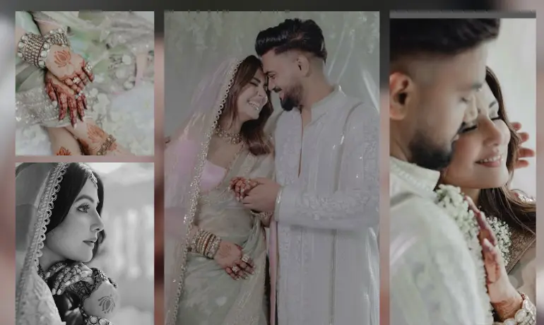 Sealed in love and law: Hina Khan and Rocky Jaiswal tie the knot in a dreamy minimalist wedding | In pics