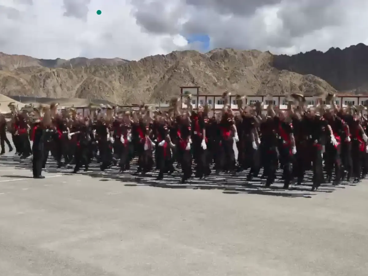 Agniveers hailing from Ladakh, participated