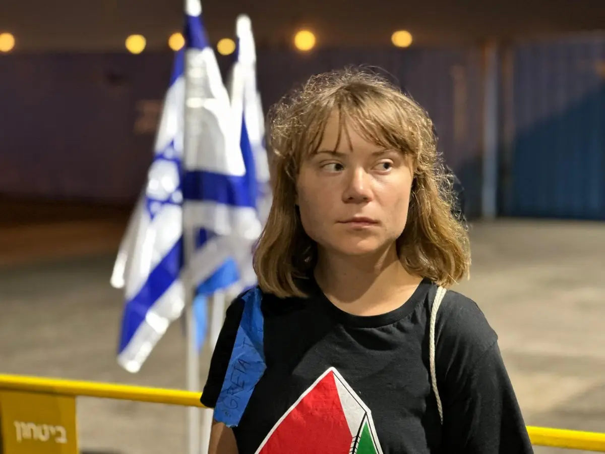Greta Thunberg, other detained activists from Gaza-bound aid boat arrive at Israeli airport for deportation