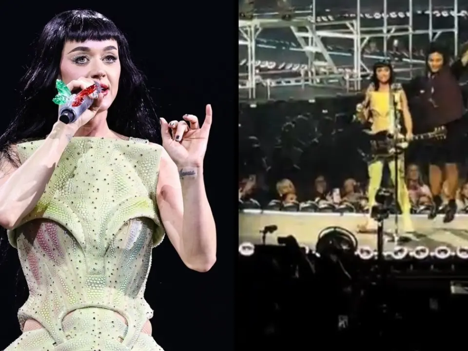 Katy Perry 'scary' moment as singer gets grabbed by fan on stage during concert | Watch Katy Perry 'scary' moment as singer gets grabbed by fan on stage during concert | Watch