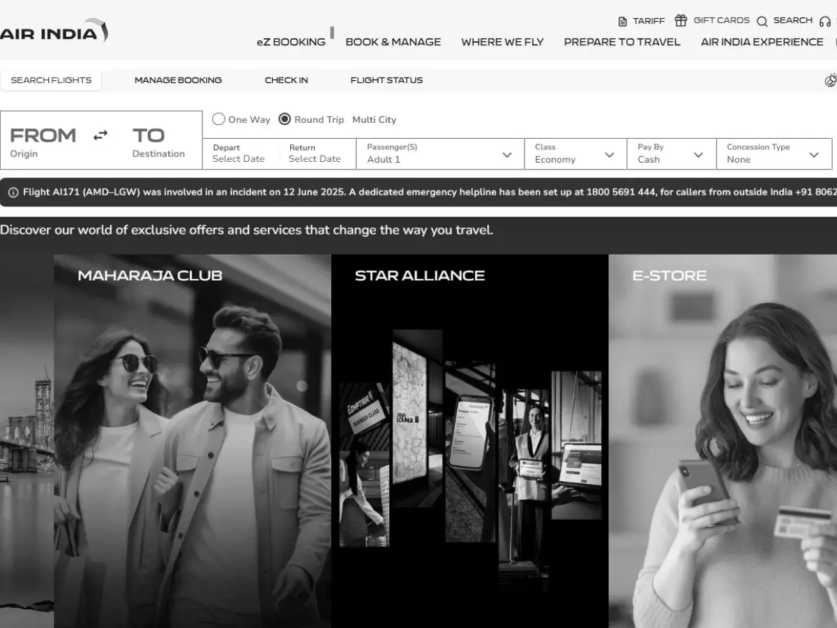 Air India, Tata Group websites turn black after deadly Ahmedabad plane crash Air India, Tata Group websites turn black after deadly Ahmedabad plane crash