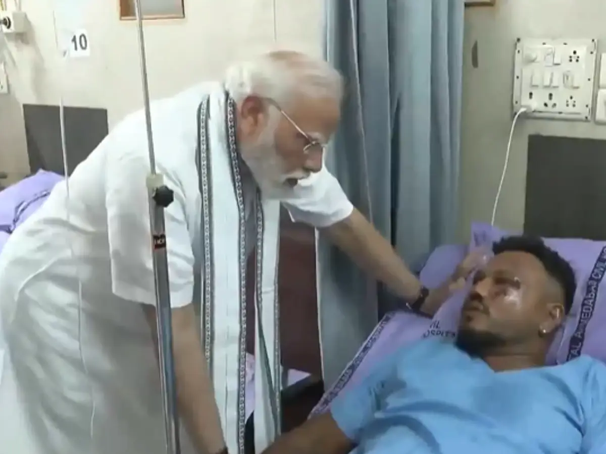 PM Modi meets lone survivor of Air India AI 171 flight