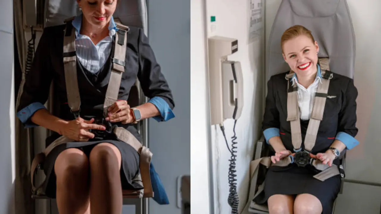 Why cabin crew seat belts are different from passenger belts in aircraft