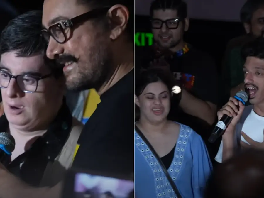 Aamir Khan introduces 'Sitaares' of Sitaare Zameen Par to audience during a special theatre visit, watch video