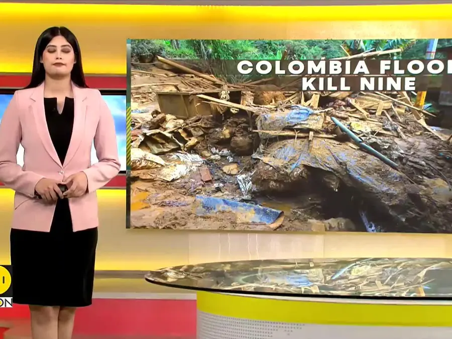 Landslide triggered flood disaster in Colombia