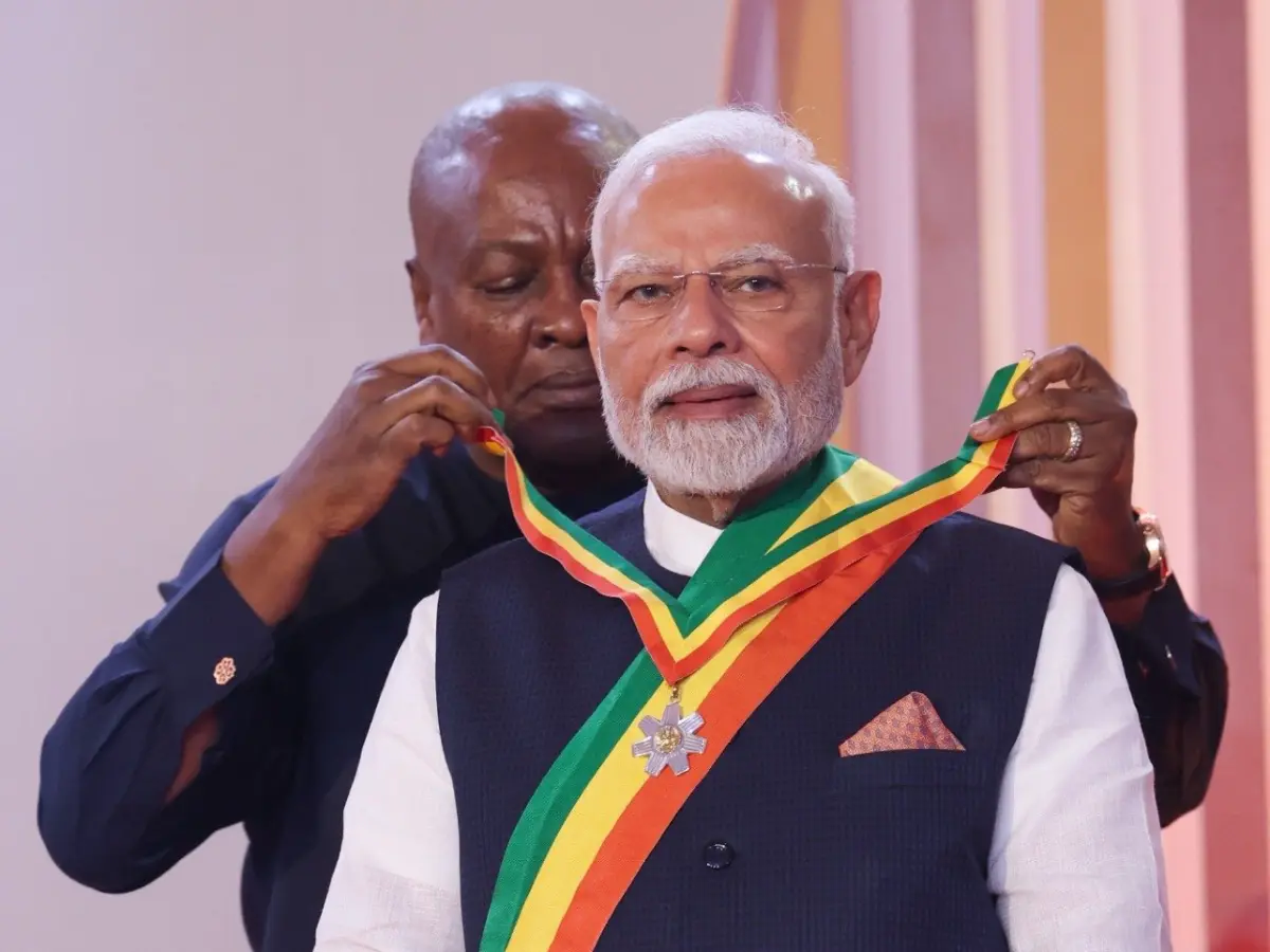 Conferred highest honour in Ghana