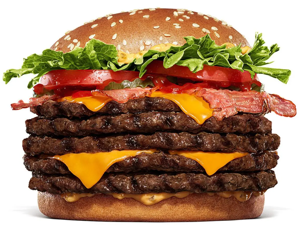 Would you eat this 1,900 calorie 'Baby Body' burger with 5 patties and zero chill