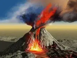 A Sudden Eruption of Mount Fuji