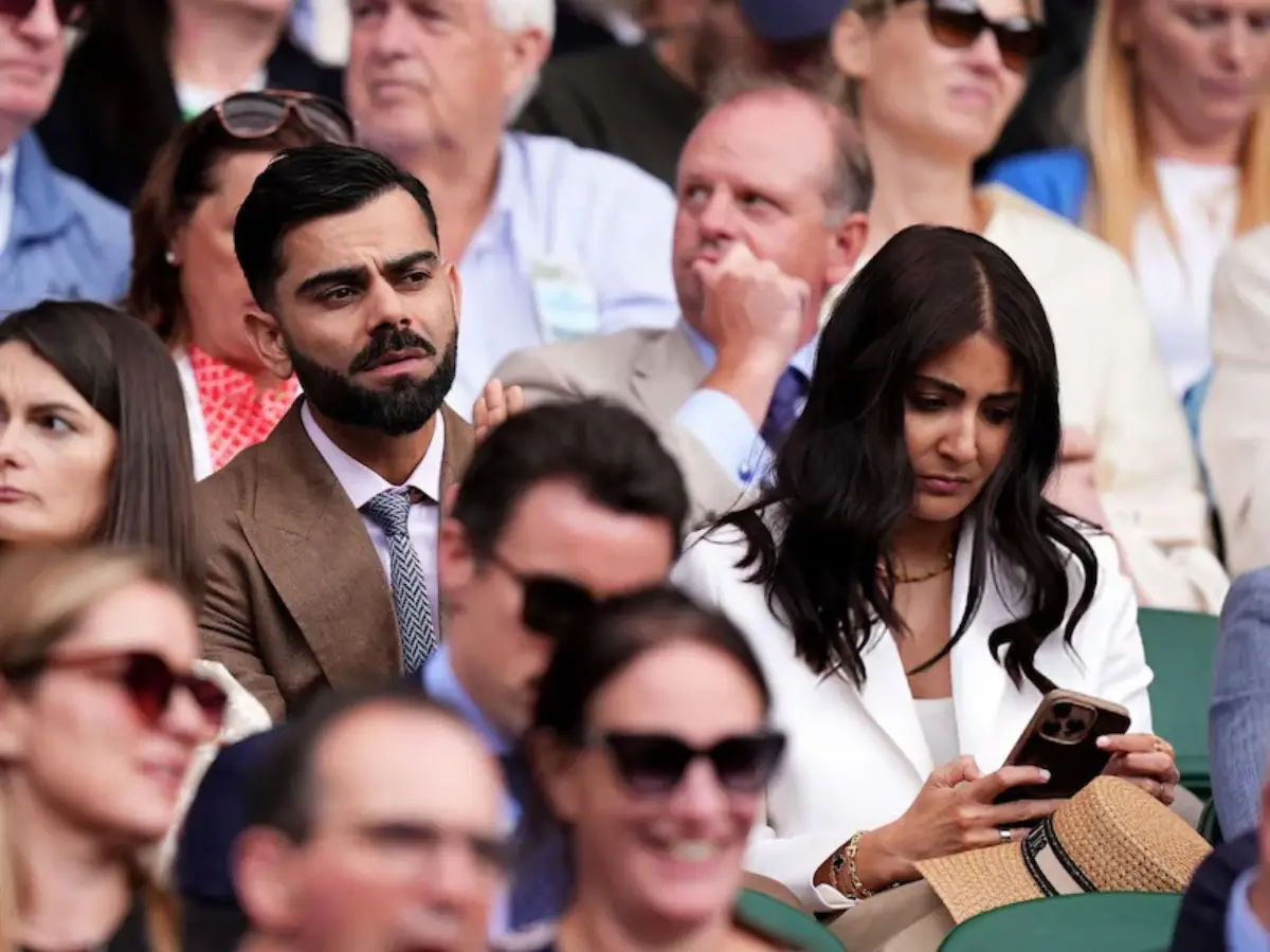 Virat Kohli, Anushka Sharma spotted at Wimbledon 2025 as Novak Djokovic advances to quarter-finals Virat Kohli, Anushka Sharma spotted at Wimbledon 2025 as Novak Djokovic advances to quarter-finals