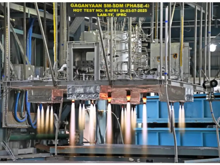 ISRO test fires engines that will propel Gaganyaan in space
