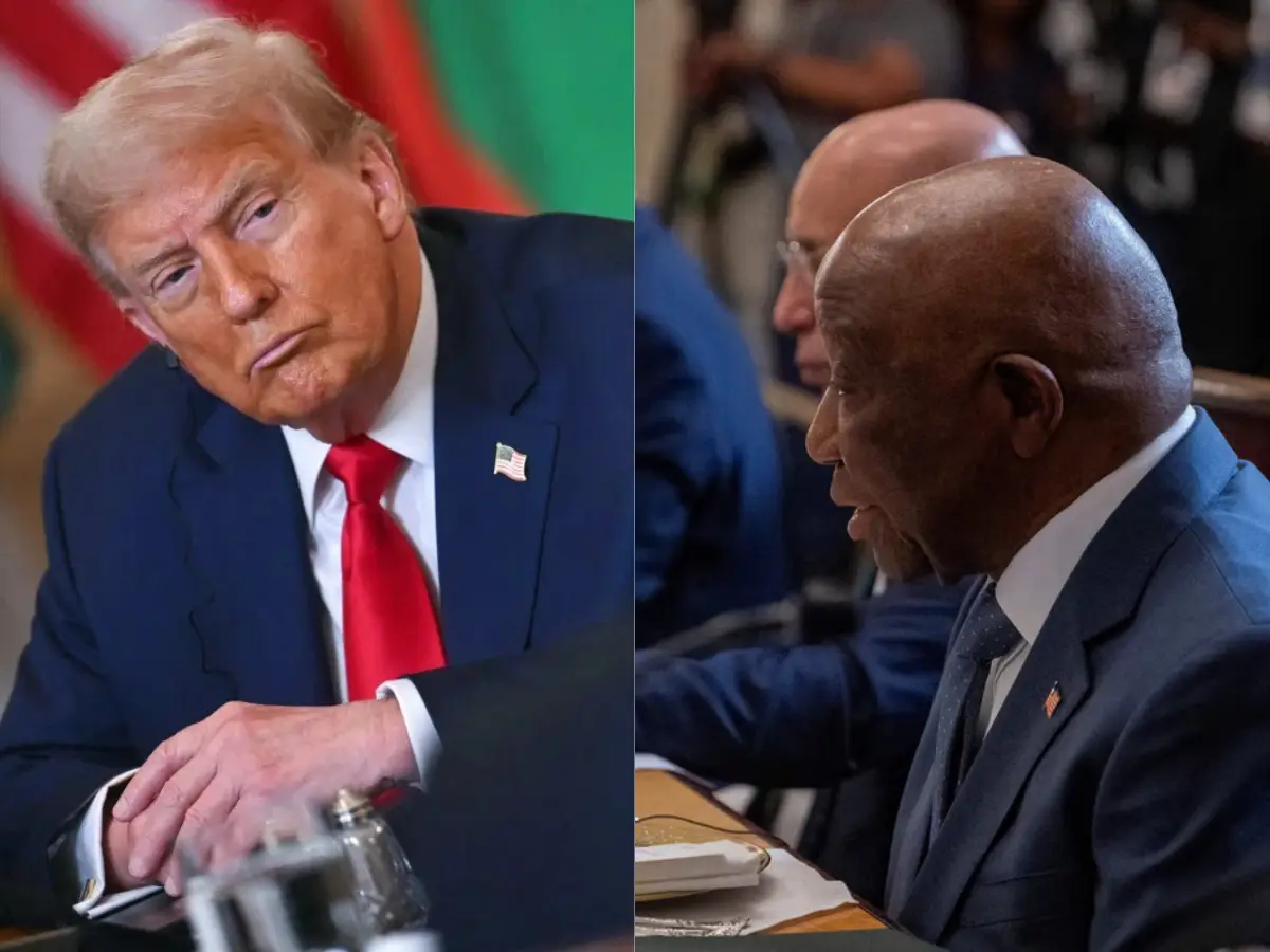 Where did you learn English? Trump marvelled at Liberia President Boakai's fluency in his country's official language