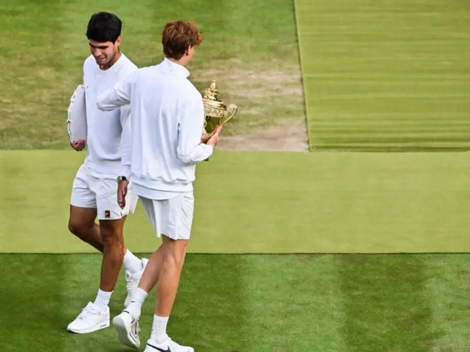 Jannik Sinner warns Alcaraz of getting stronger after maiden Wimbledon glory Jannik Sinner warns Alcaraz of getting stronger after maiden Wimbledon glory
