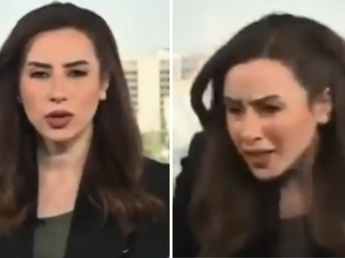 Israel bombs Syria: TV anchor runs for her life mid telecast as Israeli Army strikes Damascus - WATCH Israel bombs Syria: TV anchor runs for her life mid telecast as Israeli Army strikes Damascus - WATCH