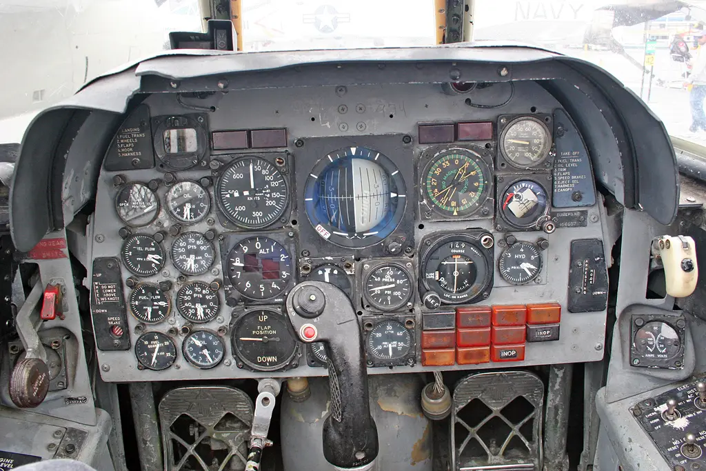 Unchanged cockpit - a step back in time