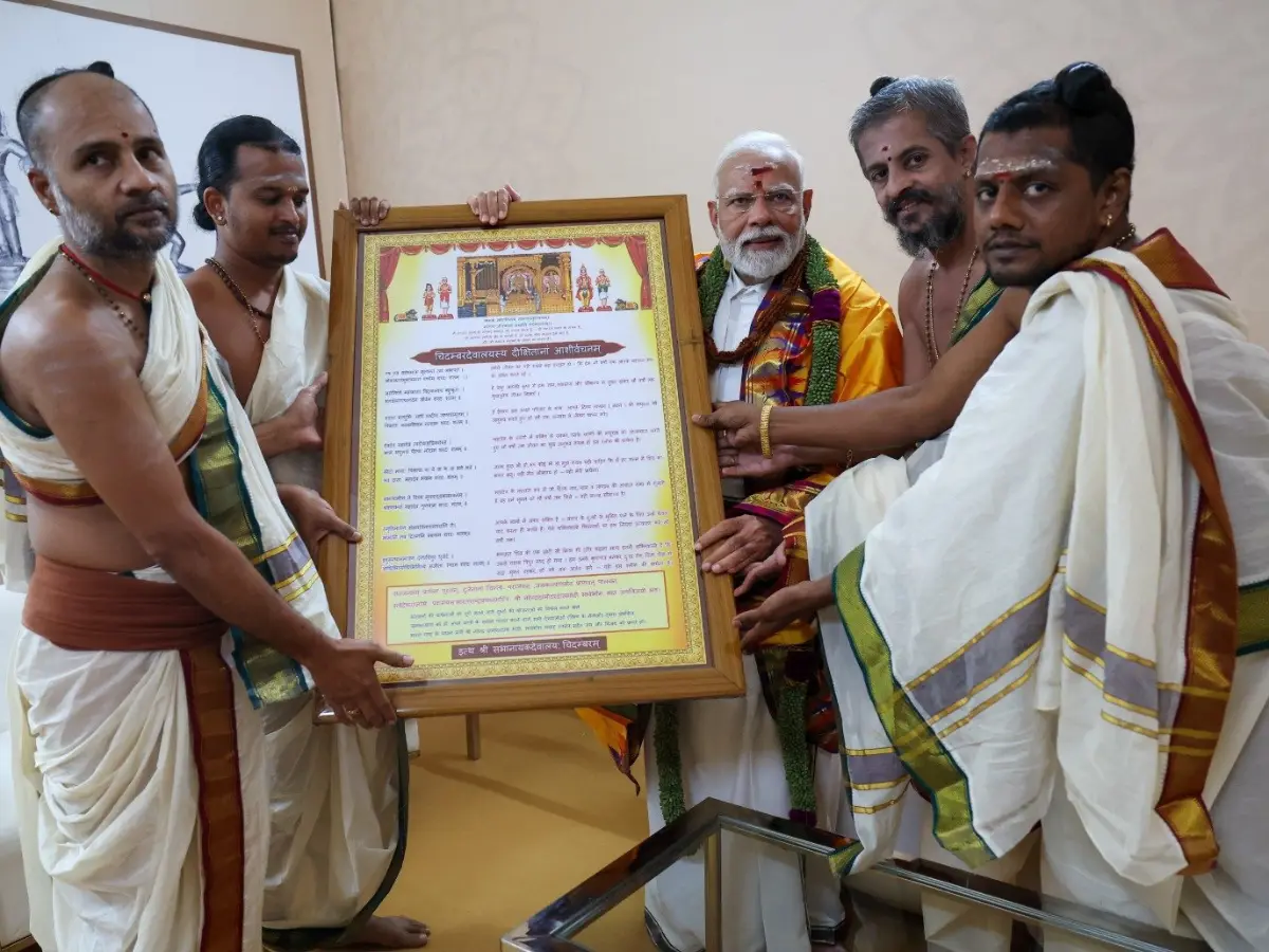 In Tamil Nadu, PM Modi says, 'Chola Empire carried forward tradition of India as Mother of Democracy' In Tamil Nadu, PM Modi says, 'Chola Empire carried forward tradition of India as Mother of Democracy'